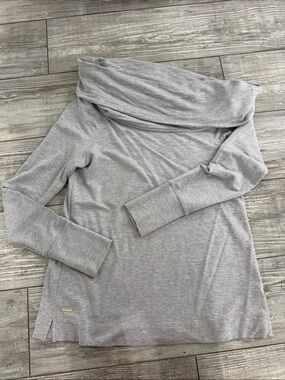 Lilly Pulitzer Gray Belinda Top off the shoulder/cowl neck